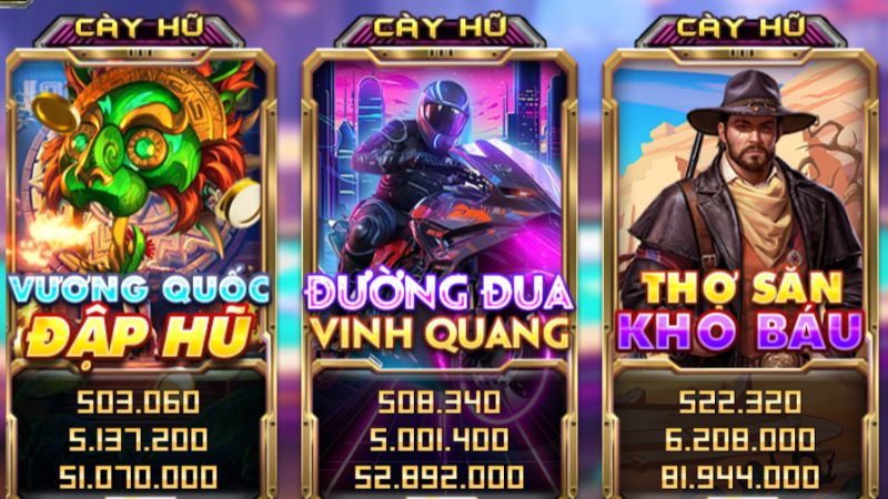 Chơi game slot nổ hũ Đường Đua Vinh Quang King52 Club